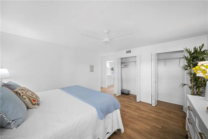 Primary Bedroom with large wall to wall closet