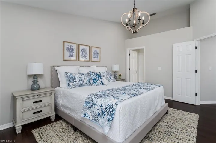 Primary Bedroom has French Doors from Main living area.