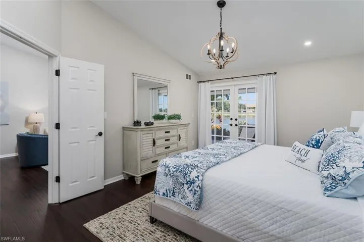 French Doors from Primary bedroom to Lanai.