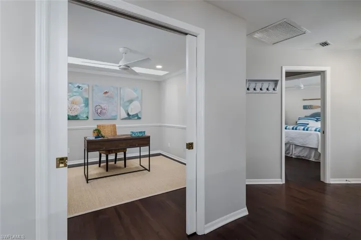 NOTE: Pocket Doors to den.