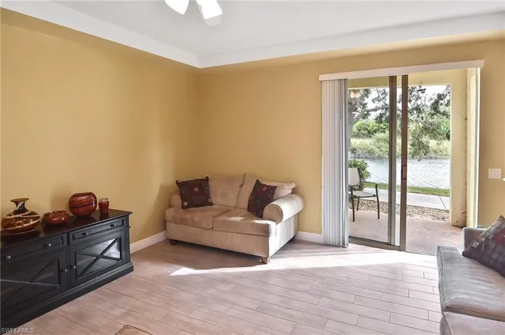 Living room featuring light hardwood / wood-style flooring