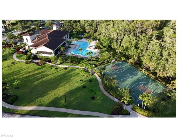 Amenities surrounded by lush preserve and walking paths