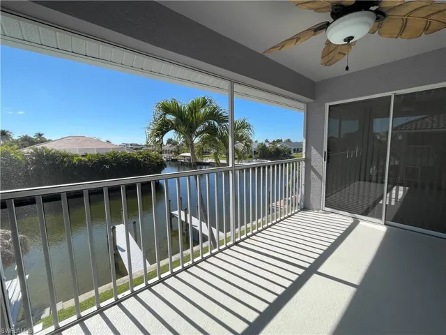 Balcony with water view