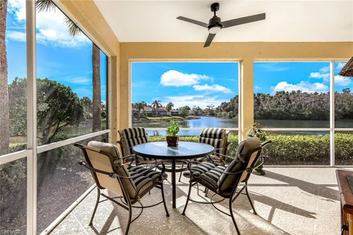 Lanai featuring a water view