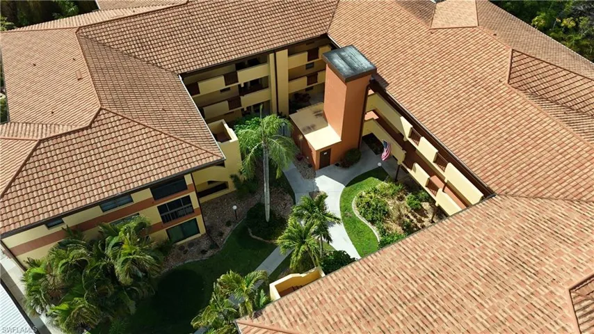 View from above of property