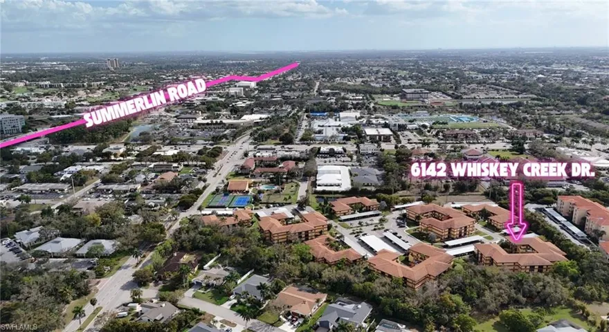 Aerial view of property and surrounding area