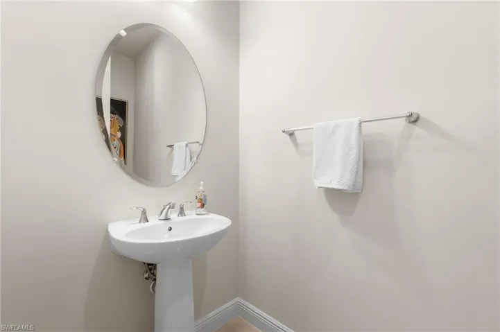 Bathroom with baseboards