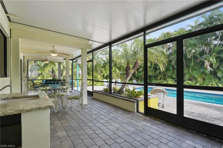 Large screened in covered patio