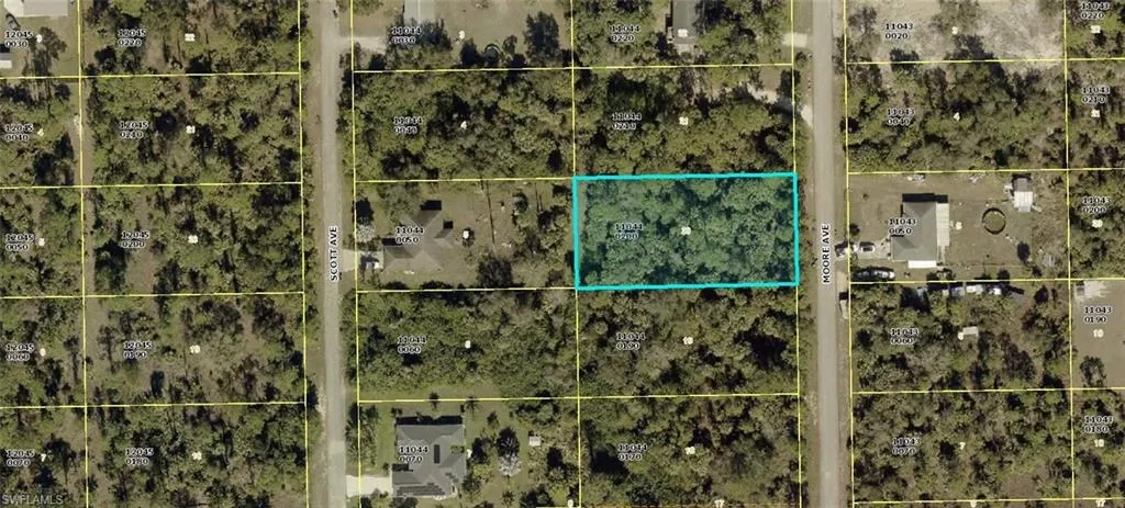 Aerial map of property and surrounding area