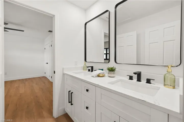 The Jack and Jill Bath also has Dual Sinks