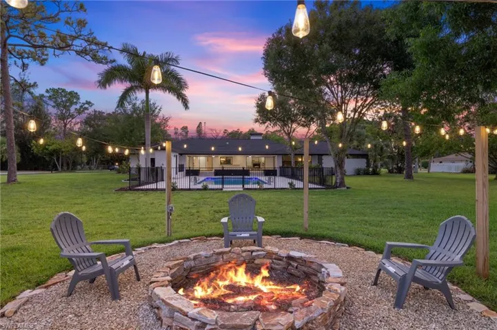 The Firepit overlooks the home and the sunset views and was a great addition