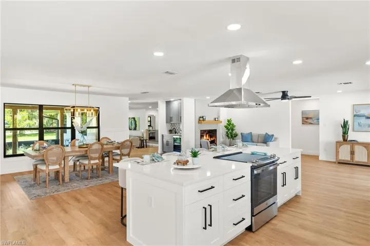 The New Kitchen has Direct Site Lines to the Dining Room, Family Room, Front Entry & Living Room