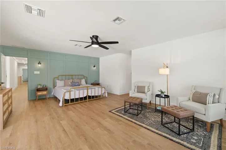 The Master Bedroom is larger than most apartments with its own Seating Area