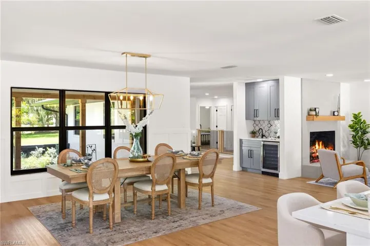 The New Dining Room features New oversized Impact Glass Windows