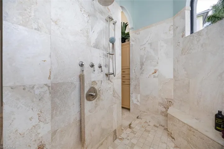 This hidden shower is a treat.