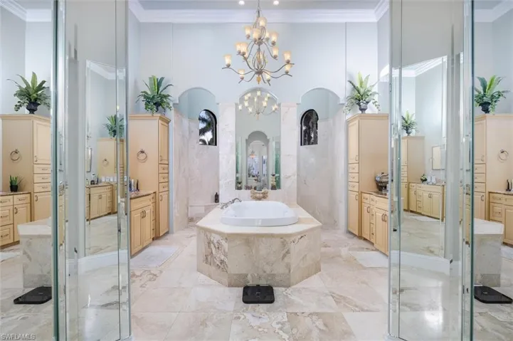 Pictures don't capture how nice this master bathroom is.......