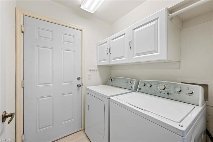 Room to hang and store items. Access door to single car garage.