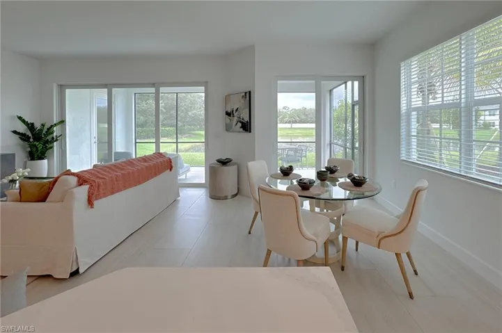 Dining space featuring baseboards
