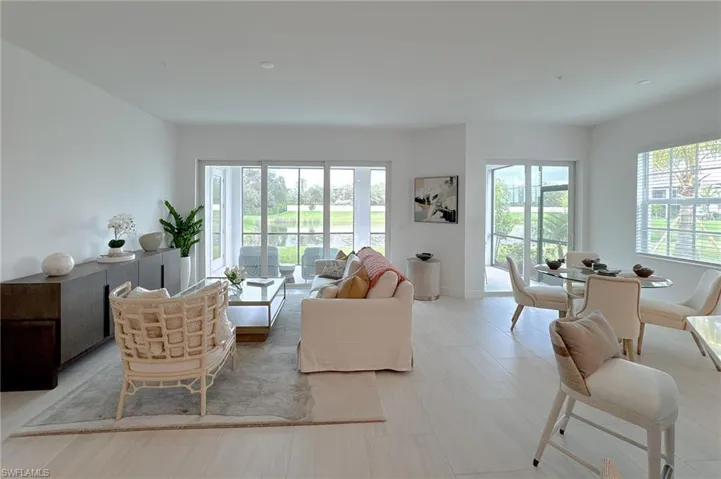 Living area featuring baseboards
