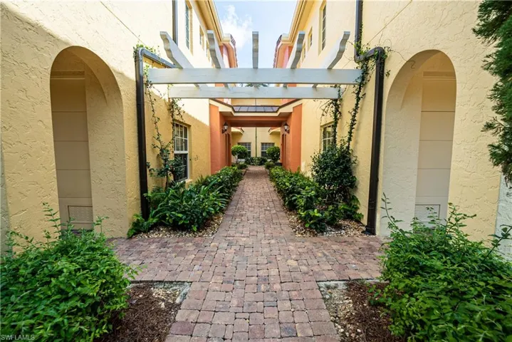 View of patio featuring a pergola