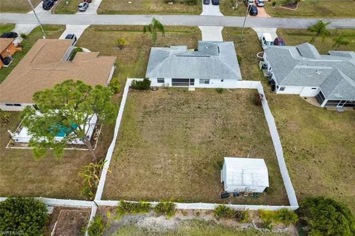 Drone / aerial view.  Room for a pool.