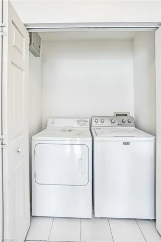Interior laundry area