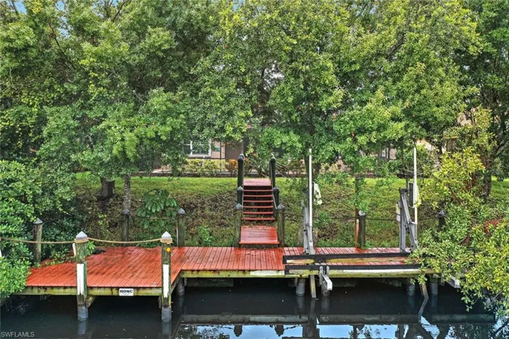 Composite steps leading to your dock area