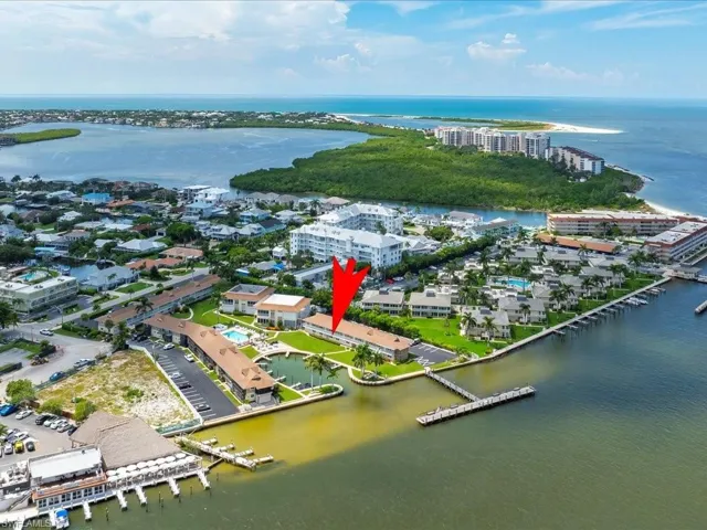 View of urban area with a large body of water