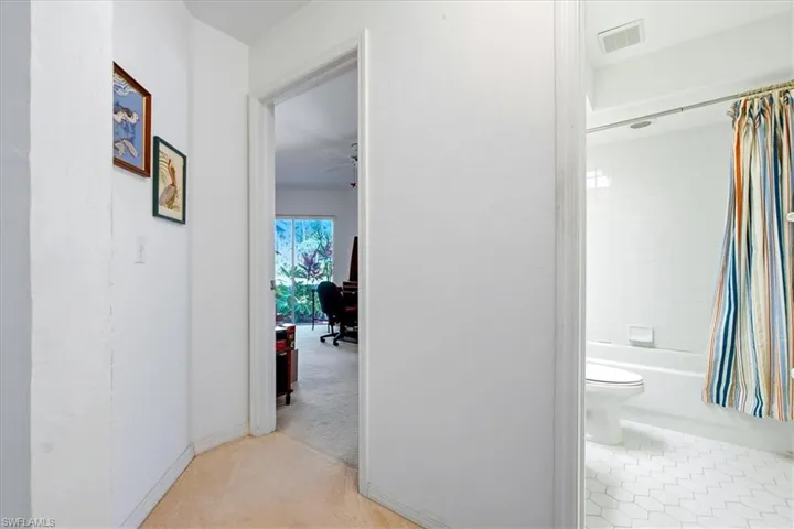 Guest bathroom to extra room