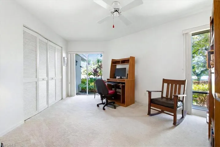 Flex room - bedroom, office, workout/hobby- virtually edited