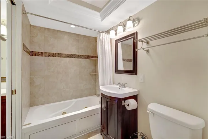 Bathroom with tub and shower