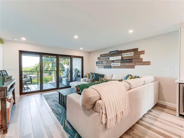 Living area opens to the lanai