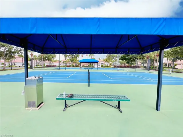 View of tennis / pickleball courts
