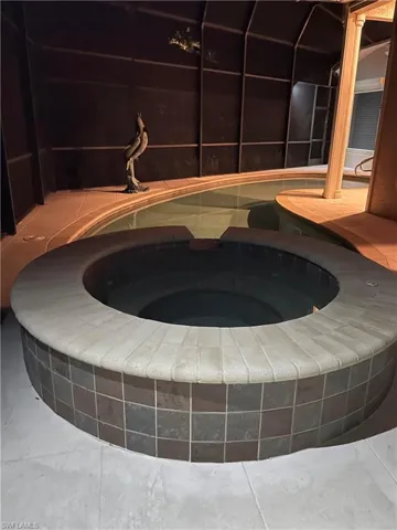 View of hot tub