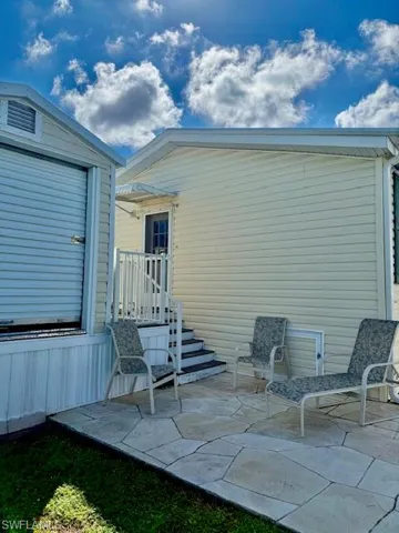 Rear Patio & elevated storage