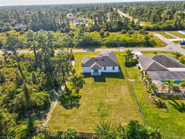 View from above of property