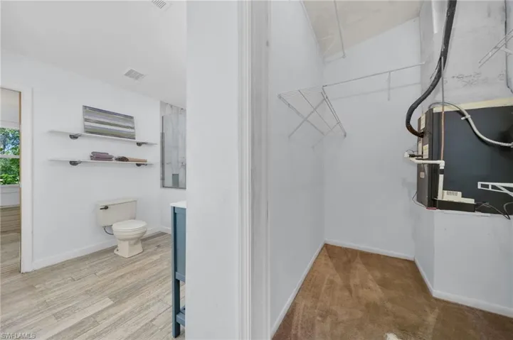 Master Closet with pocket doors