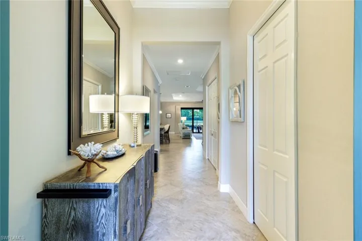 Spacious foyer.