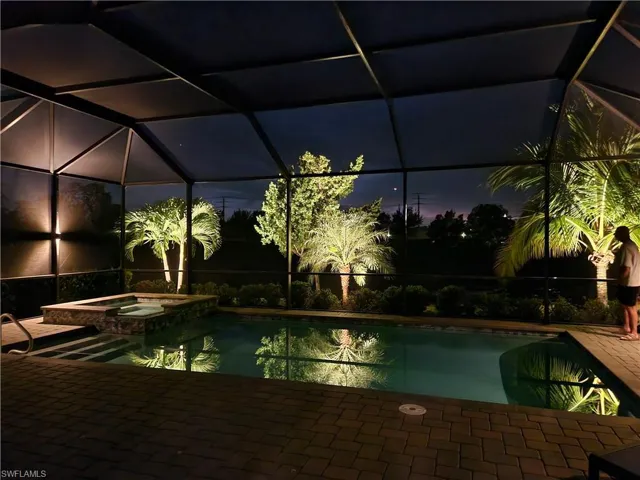Outdoor lighting.