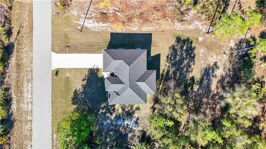 View from above of property
