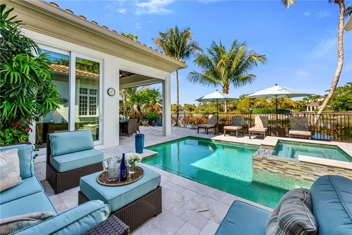 This relaxing view is the perfect spot for a morning coffee or an afternoon Arnold Palmer!