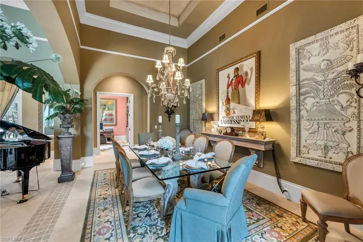 Imagine holidays around the table...this dining room has plenty of room for your large crowd!