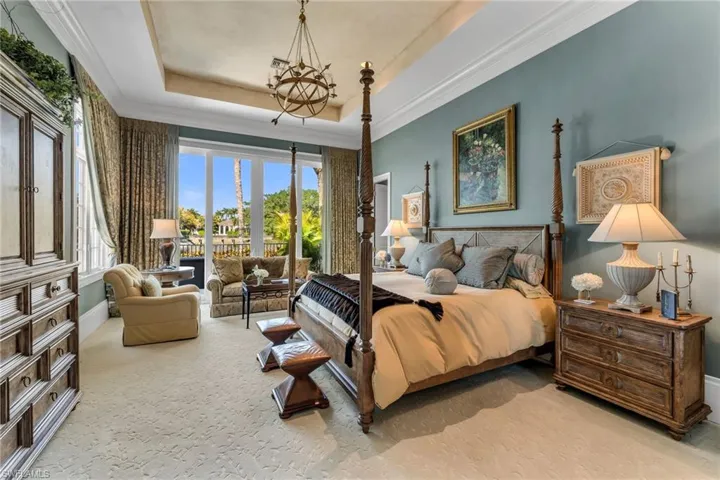 Expansive Owner's Suite with large sitting are and private, lake views.