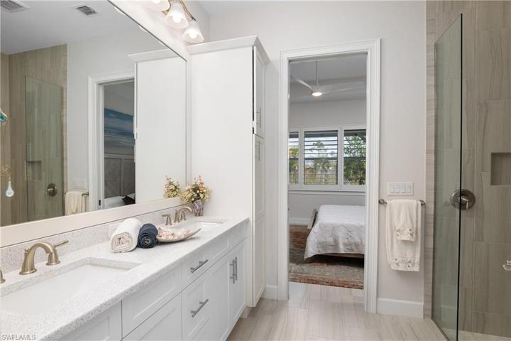 Master Bath View as Seen from the Walk-in Closet.