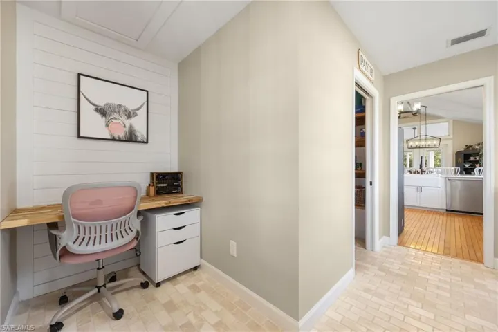 Desk Area and Large Walk-In Pantry