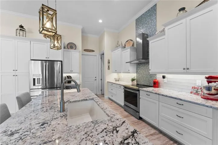 Expansive Kitchen Island.