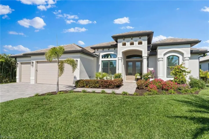 Double Entry Doors are hurricane impact, as are all windows and garage doors.