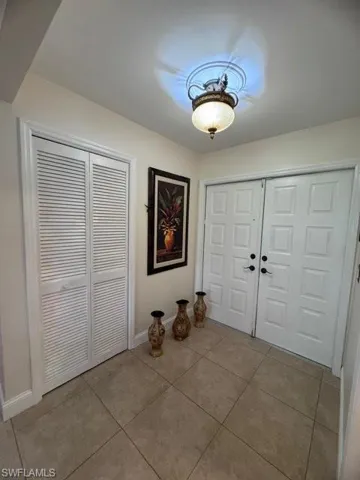View of tiled entrance foyer