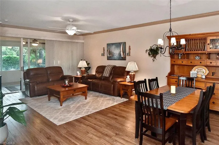 A warmly inviting great room welcomes you to relaxation.