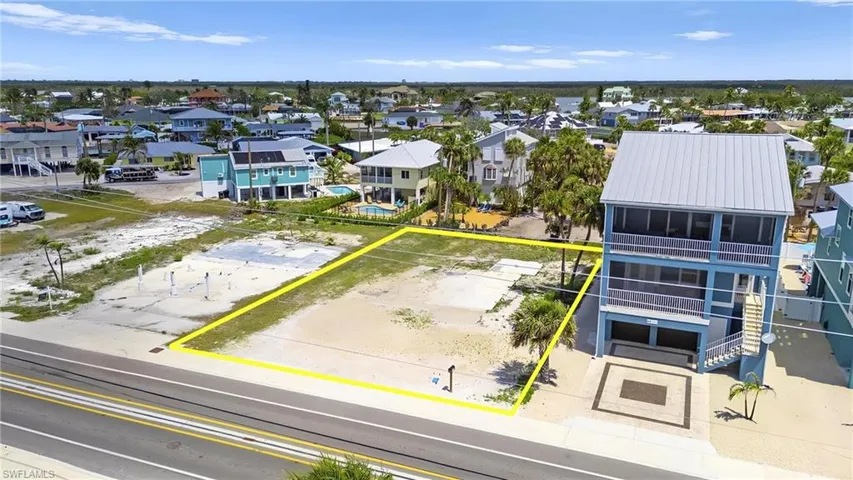 Aerial view with a residential view  - Virtually Edited Image